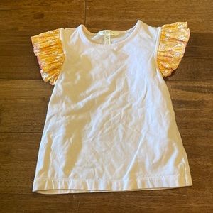 Matilda Jane ruffle sleeve tee size 6
